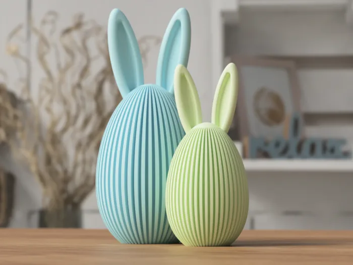 Easter Egg with bunny ears