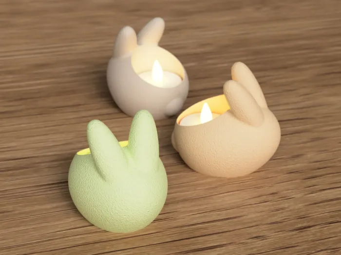 Easter Bunny tealight holder - Image 3
