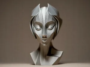 Futuristic Woman Sculpture