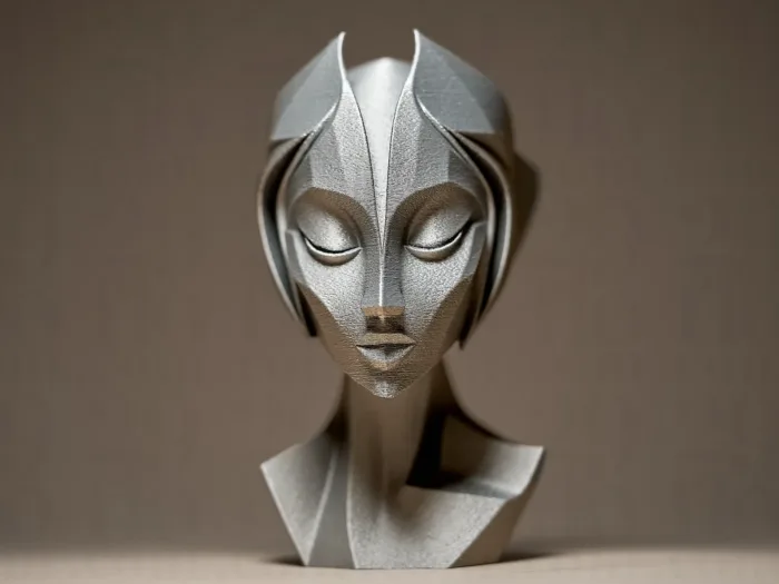 Futuristic Woman Sculpture